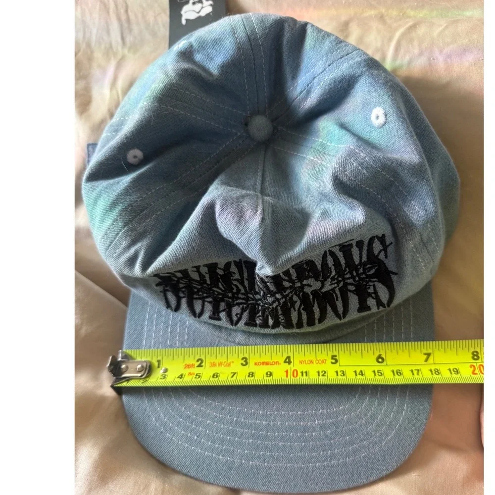 G59 Records Suicideboys Denim Dad Hat Light Wash Blue Embroidered Strapback Cap